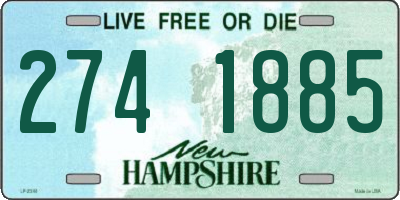 NH license plate 2741885