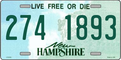 NH license plate 2741893