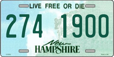 NH license plate 2741900