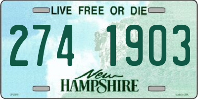 NH license plate 2741903