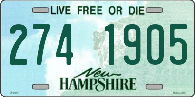 NH license plate 2741905