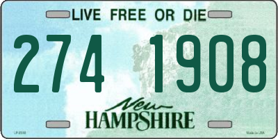 NH license plate 2741908