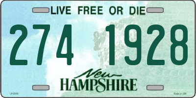 NH license plate 2741928