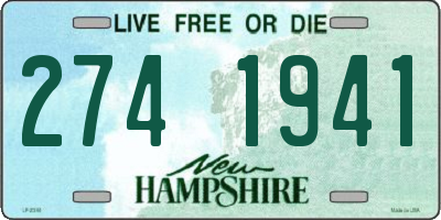 NH license plate 2741941
