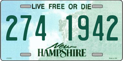 NH license plate 2741942
