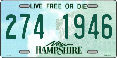 NH license plate 2741946
