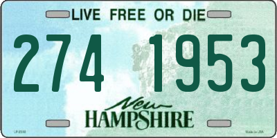 NH license plate 2741953