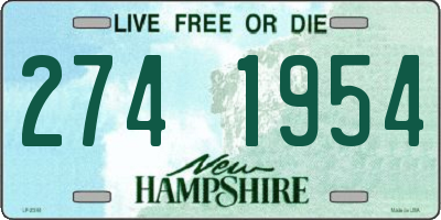 NH license plate 2741954