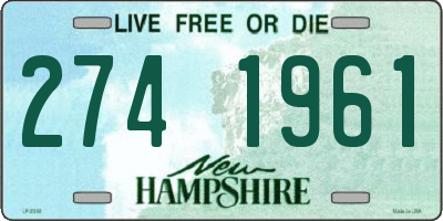 NH license plate 2741961