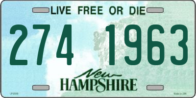 NH license plate 2741963