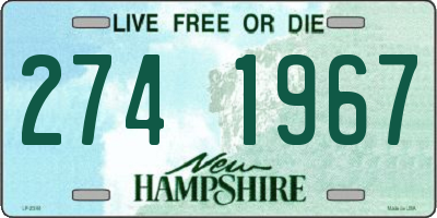NH license plate 2741967