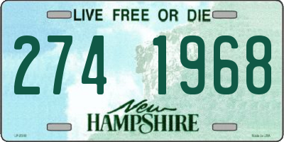 NH license plate 2741968