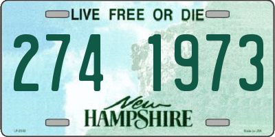 NH license plate 2741973