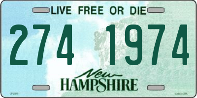 NH license plate 2741974