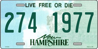 NH license plate 2741977