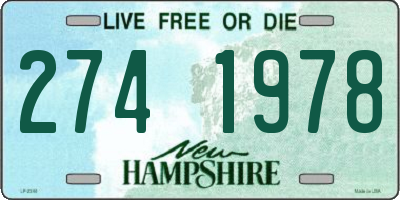 NH license plate 2741978