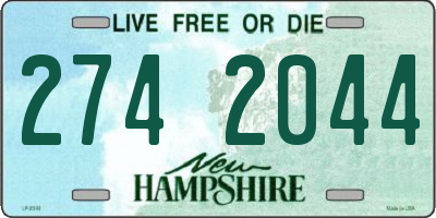 NH license plate 2742044