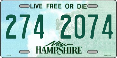 NH license plate 2742074