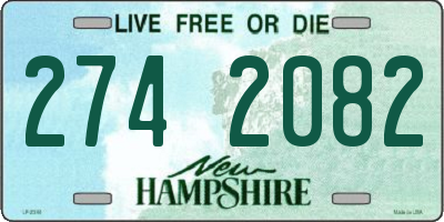 NH license plate 2742082