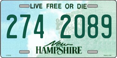 NH license plate 2742089