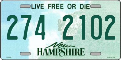 NH license plate 2742102