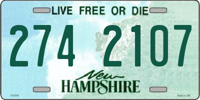 NH license plate 2742107