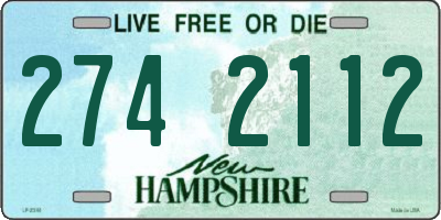 NH license plate 2742112