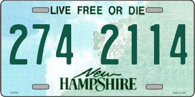 NH license plate 2742114