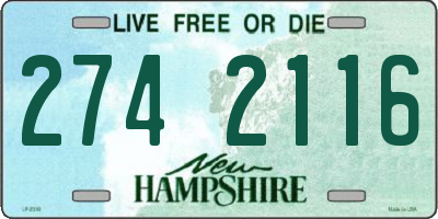 NH license plate 2742116