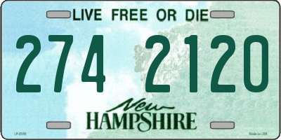 NH license plate 2742120