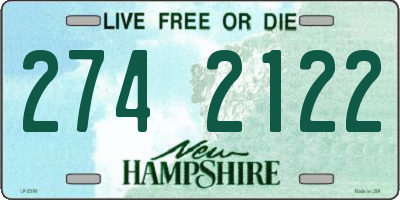 NH license plate 2742122