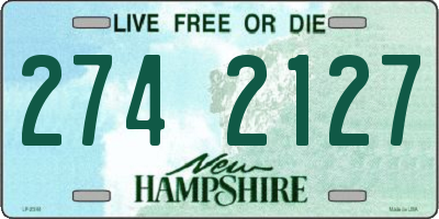 NH license plate 2742127