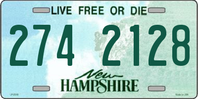 NH license plate 2742128