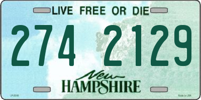 NH license plate 2742129