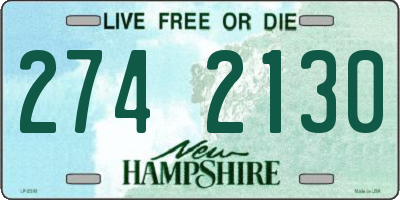 NH license plate 2742130