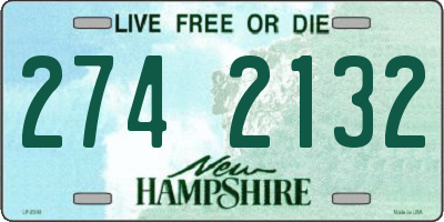 NH license plate 2742132