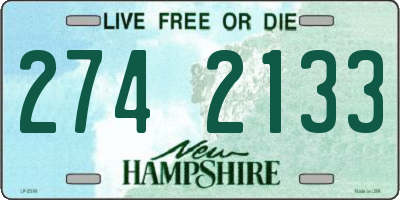 NH license plate 2742133