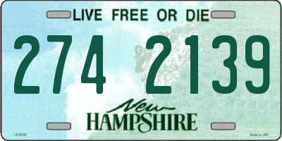 NH license plate 2742139