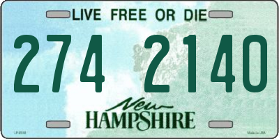 NH license plate 2742140