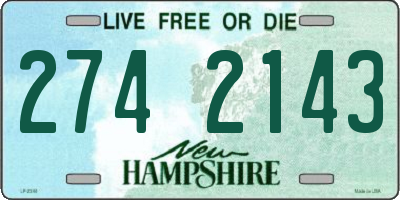 NH license plate 2742143