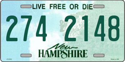 NH license plate 2742148