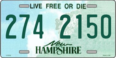 NH license plate 2742150