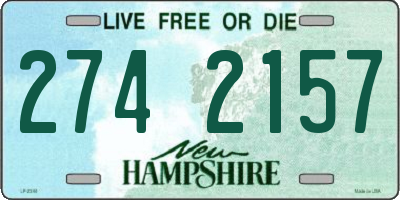 NH license plate 2742157