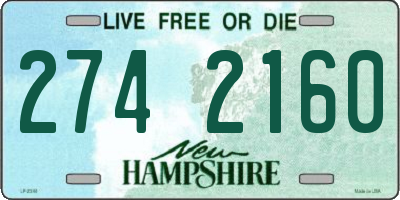 NH license plate 2742160