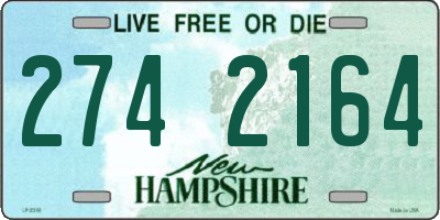 NH license plate 2742164