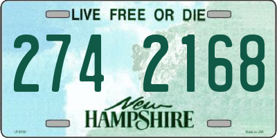 NH license plate 2742168