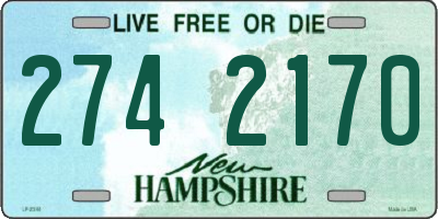NH license plate 2742170