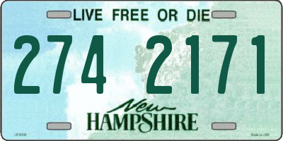 NH license plate 2742171