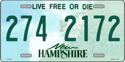 NH license plate 2742172