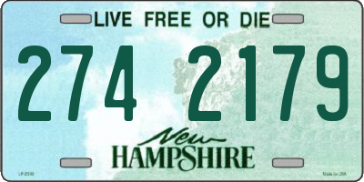 NH license plate 2742179